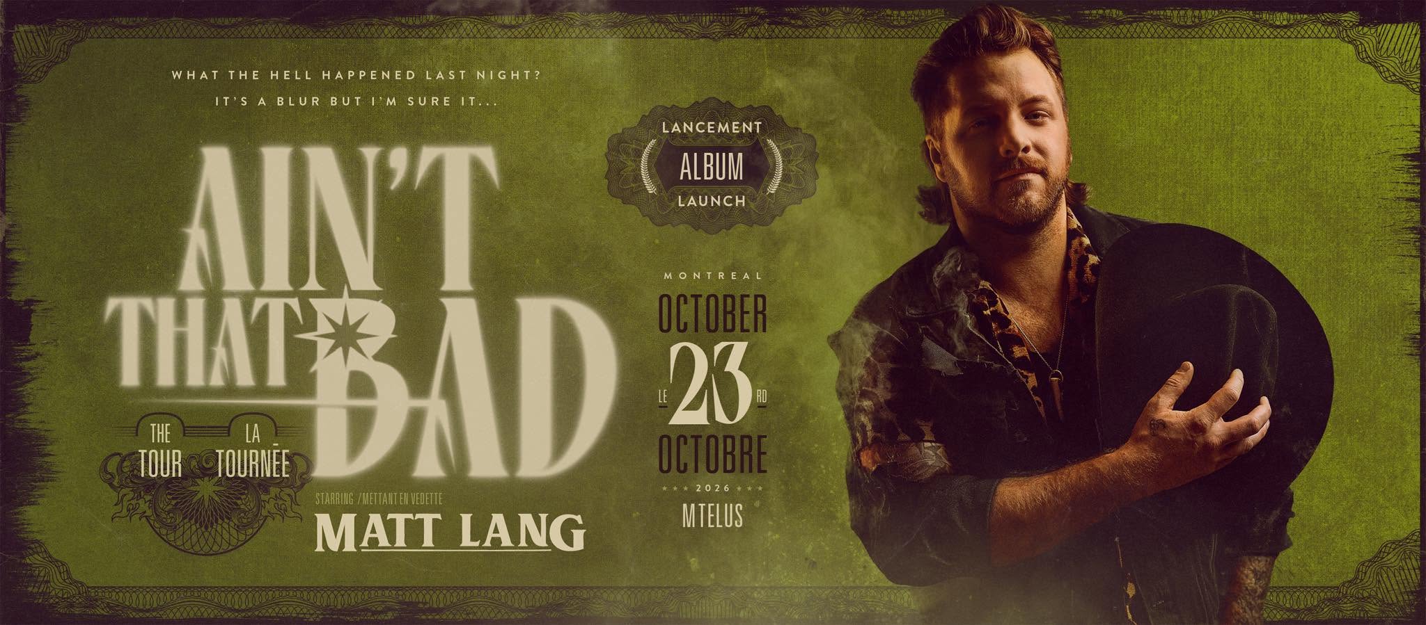[Critique] Matt Lang – Ain’t That Bad - BP Arts Média
